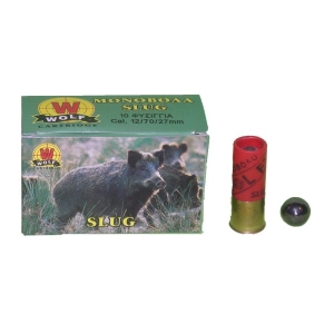 Φυσίγγια χοντρά ΜΟΝΌΒΟΛΑ Wolf Slug Μπάλα 32gr